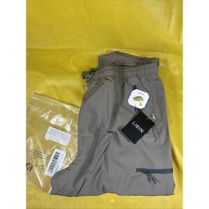 LIBIN Women’s Size 3XL Cargo Pocket Travel Joggers Silver Sage BB1